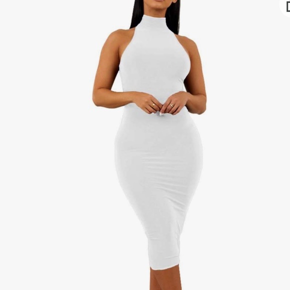 naked wardrobe Dresses & Skirts - Midi High Neck Dress